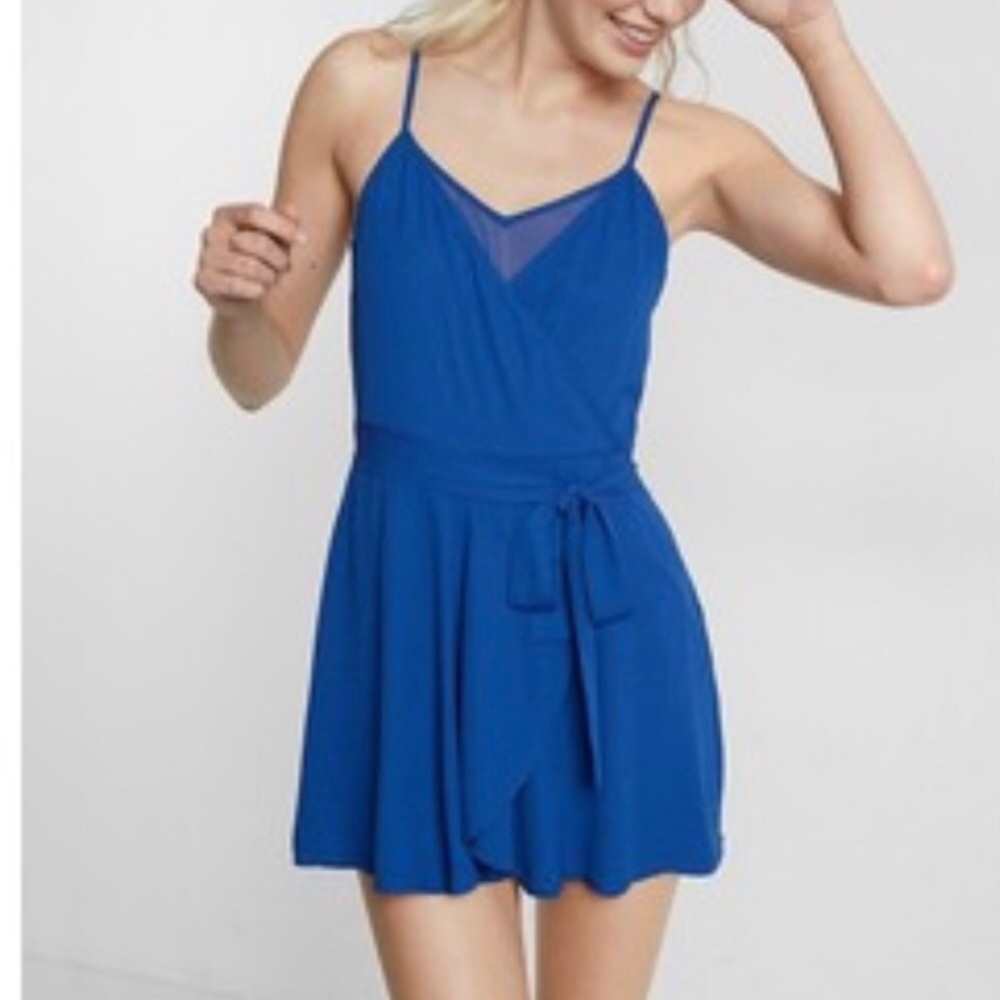 NWOT Express Royal Blue Romper